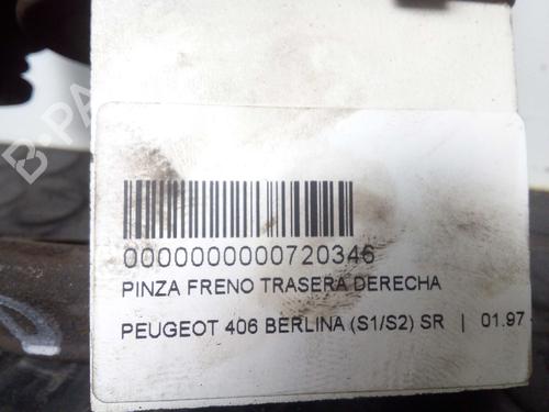 Used Right rear brake caliper PEUGEOT 406 (8B) 1.8 BiFuel (116 hp) 12809627