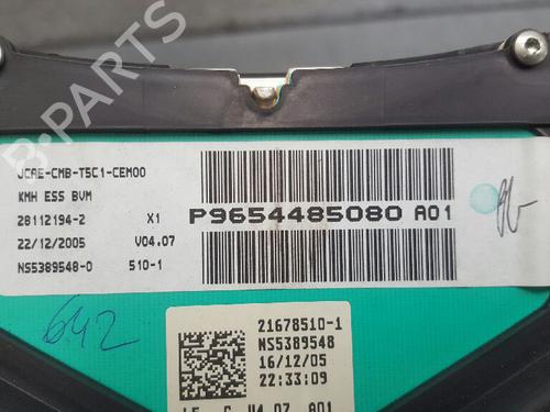 Instrument cluster PEUGEOT 307 (3A/C) 1.6 16V | BP12742186C47 
