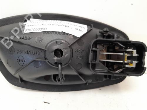 Front left interior door handle RENAULT LAGUNA III (BT0/1) 2.0 dCi (BT07, BT0J, BT14, BT1A, BT1S) | BP12851820I13 