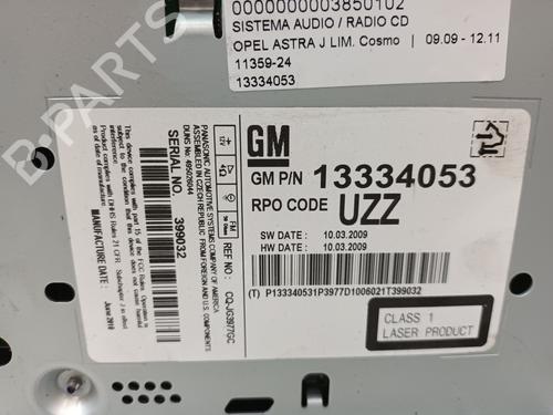 Radio OPEL ASTRA J (P10)  | BP17062982E6 