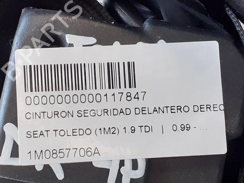 Front right seatbelt SEAT TOLEDO II (1M2) 1.9 TDI | BP12694843I25 