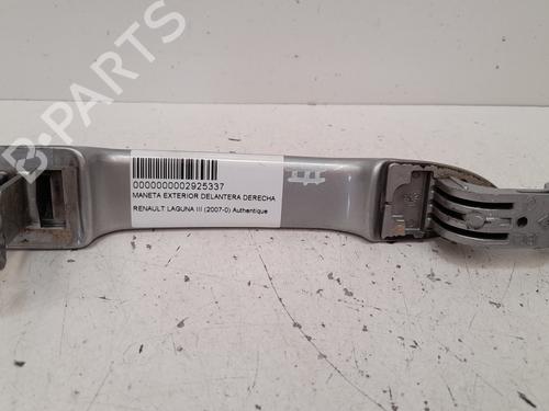 Front right exterior door handle RENAULT LAGUNA III (BT0/1) 1.5 dCi (BT00, BT0A, BT0T, BT1J) | BP12782819C129 