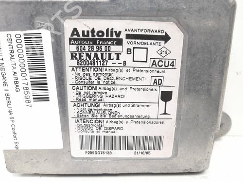 ECU airbags RENAULT MEGANE II (BM0/1_, CM0/1_) 1.9 dCi | BP12722287M53 