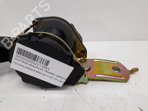 Used Rear right seatbelt TOYOTA AVENSIS (_T22_) 1.6 VVT-i (ZZT220_, ZZT220R) (110 hp) 12747739