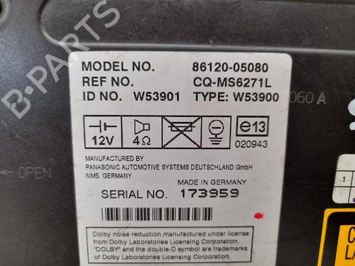 Radio TOYOTA AVENSIS Saloon (_T25_) 2.0 VVT-i (AZT250_, AZT250R) | BP12767425E6 