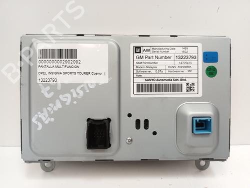 Display monitor OPEL INSIGNIA A Sports Tourer (G09) 2.0 CDTI (35) | BP12782136C48 