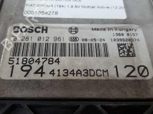 Engine control unit (ECU) FIAT CROMA (194_) 1.9 D Multijet (194AXB1B) | BP12745717M57 
