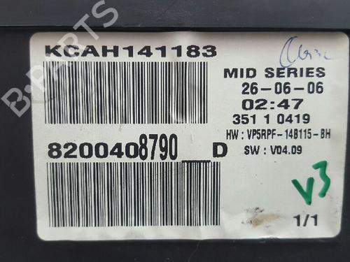 Instrument cluster RENAULT MEGANE II (BM0/1_, CM0/1_) 1.4 16V (BM0B, CM0B) | BP12720034C47 