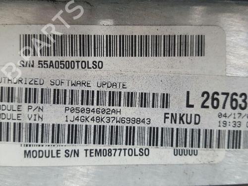 Engine control unit (ECU) JEEP CHEROKEE (KJ)  | BP12858224M57 