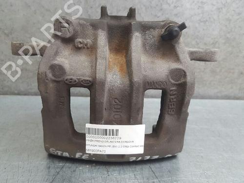 Used Right front brake caliper HYUNDAI SANTA FÉ II (CM) 2.2 CRDi GLS (150 hp) 12748428