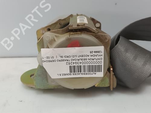 Used Rear right seatbelt HYUNDAI ACCENT II (LC) [1999-2012]  29375612