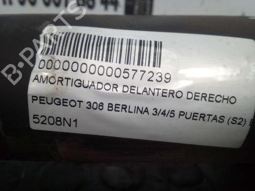 Right front shock absorber PEUGEOT 306 (7B, N3, N5) 1.9 STD | BP12740118M17 