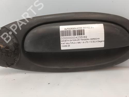 Maniglia esterna posteriore destra FIAT MULTIPLA (186_) 1.9 JTD 110 NEGRO |