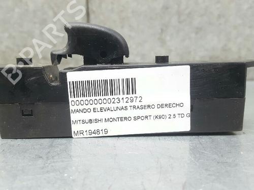Used Right rear window switch MITSUBISHI PAJERO SPORT I (K7_, K9_) 2.5 TD (K94W, K74T) (115 hp) 12751159