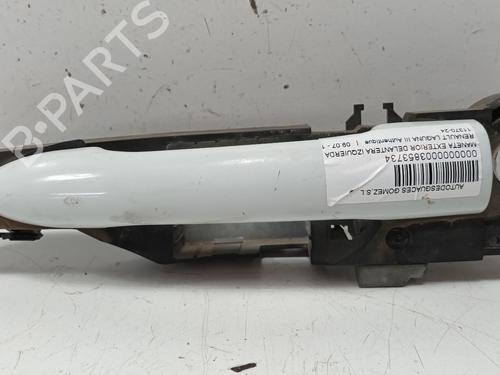 Used Front left exterior door handle RENAULT LAGUNA III (BT0/1) 2.0 dCi (BT07, BT0J, BT14, BT1A, BT1S) (131 hp) 16984078