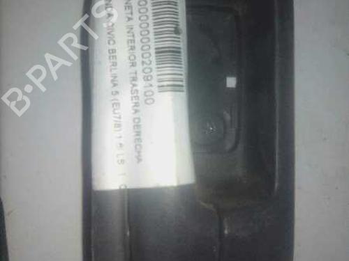 Used Rear right interior door handle Rear right interior door handle 12740440 12740440