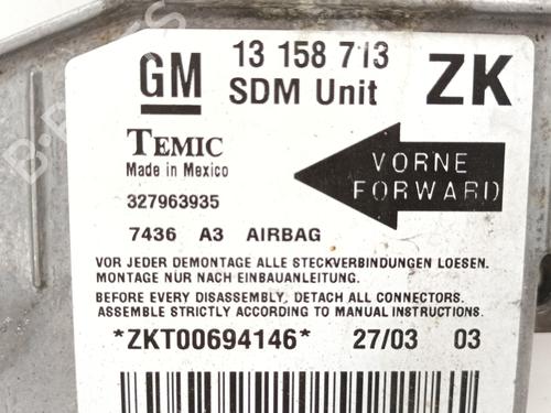 ECU airbags OPEL MERIVA A MPV (X03) 1.7 DTI (E75) | BP12780732M53 