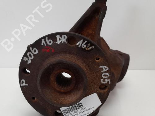 Used Right front steering knuckle PEUGEOT 206 Hatchback (2A/C) 1.6 16V (109 hp) 12744699
