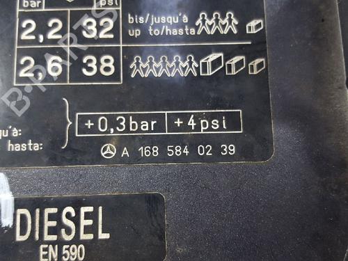 Fuel flap MERCEDES-BENZ A-CLASS (W168) A 170 CDI (168.008) | BP12708543C131 