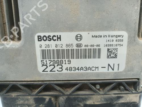 Used Engine control unit (ECU) FIAT DOBLO Box Body/MPV (223_) 1.9 JTD (105 hp) 31588920