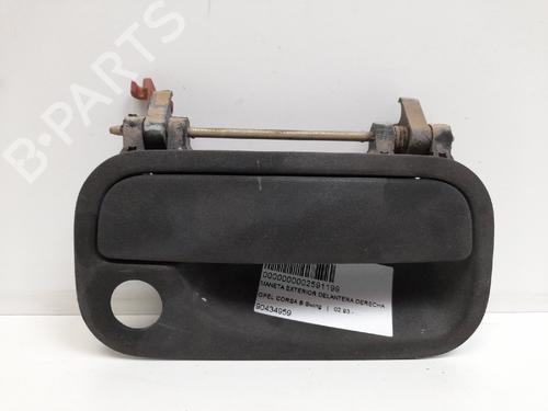 Used Front right exterior door handle OPEL CORSA B (S93) 1.2 i (F08, F68, M68) (45 hp) 19019956