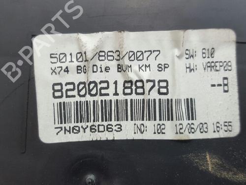 Instrument cluster RENAULT LAGUNA II (BG0/1_) 2.2 dCi (BG0F) | BP12729802C47 