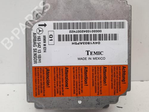 Used ECU airbags MERCEDES-BENZ M-CLASS (W163) ML 320 (163.154) (218 hp) 12742910
