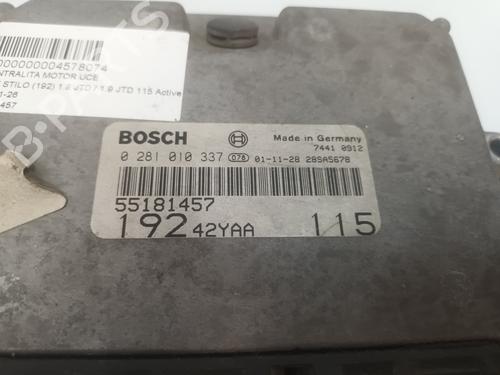 Engine control unit (ECU) FIAT STILO (192_) 1.9 JTD (192_XE1A) | BP35820049M57 - Image 3
