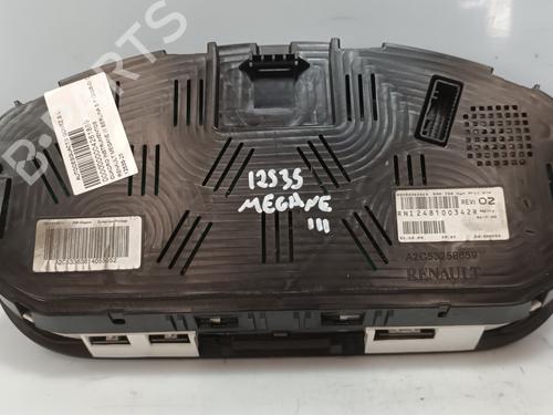 Instrument cluster RENAULT MEGANE III Hatchback (BZ0/1_, B3_) 1.5 dCi (BZ09, BZ0D, BZ1W, BZ29, BZ14) | BP26431677C47 