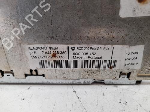 Radio VW POLO (9N_, 9A_) 1.4 16V | BP12761596E6 