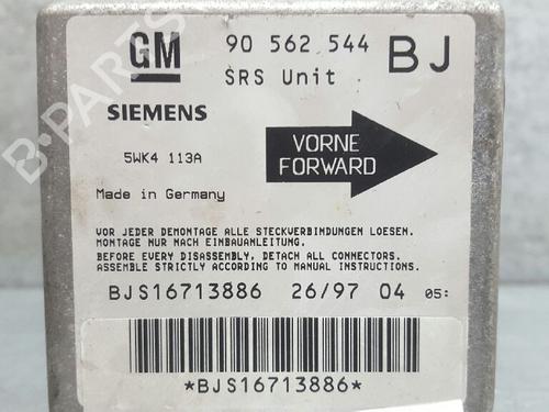 ECU airbags OPEL ASTRA F Hatchback (T92) 1.7 TDS (F08, M08, F68, M68) | BP12722881M53 