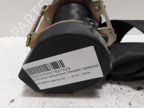 Used Rear right seatbelt PEUGEOT 206 CC (2D) 1.6 16V (2DNFUF, 2DNFUR) (109 hp) 12714733