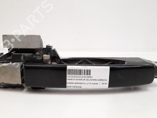 Used Front right exterior door handle NISSAN QASHQAI / QASHQAI +2 I (J10, NJ10, JJ10E) 1.5 dCi (106 hp) 18961291