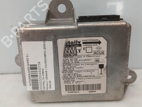 Kollisjonspute styreenhet RENAULT MEGANE II Coupé-Cabriolet (EM0/1_) [2003-2010]  28380143