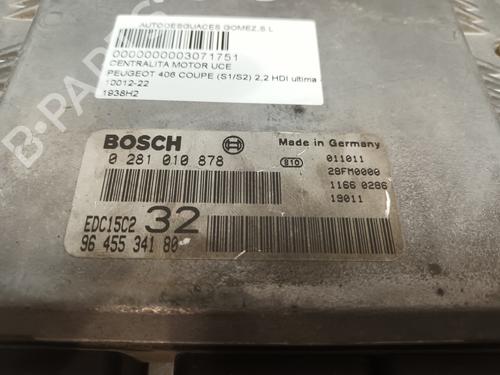 Engine control unit (ECU) PEUGEOT 406 Coupe (8C) 2.2 HDI | BP16699874M57 