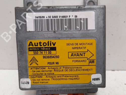 Kollisjonspute styreenhet CITROËN XSARA (N1) 1.6 i (88 hp) 12722534