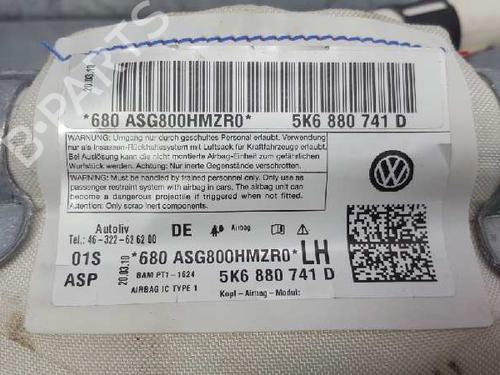 Left curtain airbag VW GOLF VI (5K1) 1.6 TDI | BP12704651C11 