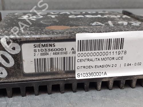 Used Engine control unit (ECU) CITROËN EVASION MPV (22, U6) 2.0 Turbo C.T. (147 hp) 12690590