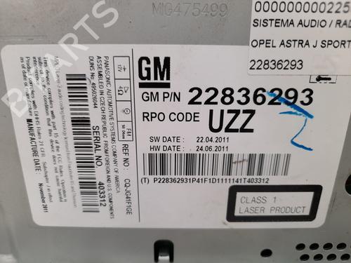Radio OPEL ASTRA J Sports Tourer (P10)  | BP12748988E6 
