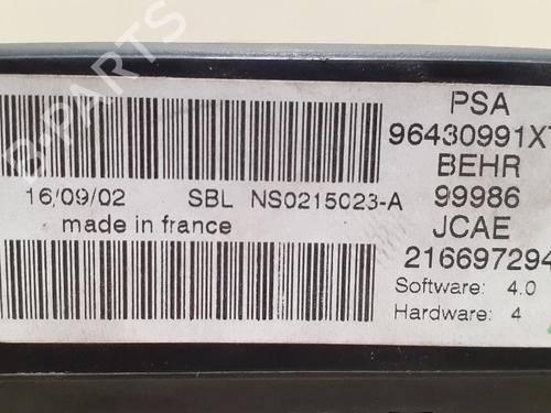 Climate control PEUGEOT 307 (3A/C) 1.6 16V | BP12722958I5 