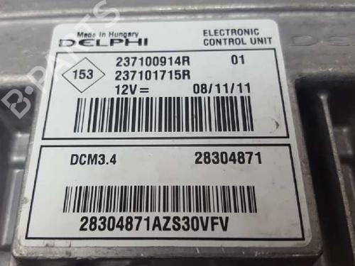 Engine control unit (ECU) RENAULT MEGANE III Coupe (DZ0/1_) 1.5 dCi (DZ0C, DZ1A) | BP12723192M57 
