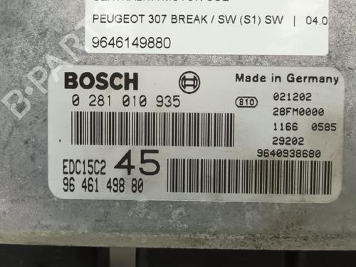 Engine control unit (ECU) PEUGEOT 307 Break (3E) 2.0 HDI 90 | BP12791463M57 