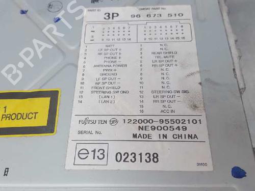 Radio CHEVROLET CAPTIVA (C100, C140) 2.0 D 4WD | BP12726692E6 