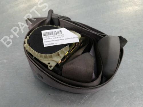 Used Front right seatbelt RENAULT MEGANE I Coach (DA0/1_) 1.6 16V (DA0B, DA04, DA11) (107 hp) 12687276