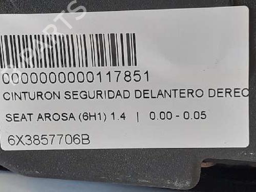 Front right seatbelt SEAT AROSA (6H1) 1.4 | BP12694848I25 
