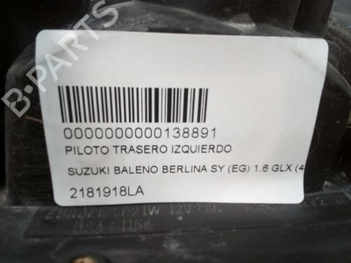 Left taillight SUZUKI BALENO (EG) 1.6 i 16V (SY416) | BP12704854C34 