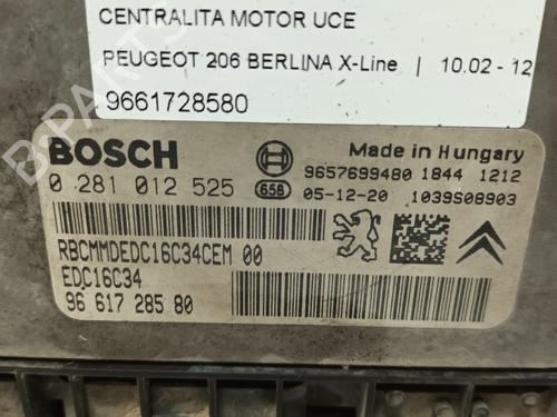 Engine control unit (ECU) PEUGEOT 206 Hatchback (2A/C) 1.4 HDi eco 70 | BP12791672M57 