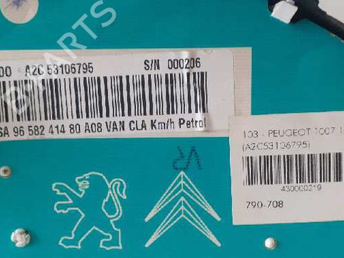 Instrument cluster PEUGEOT 1007 (KM_) 1.4 | BP12696903C47 
