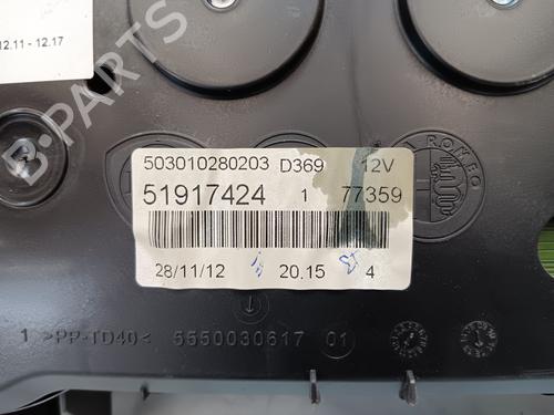 Instrument cluster FIAT GRANDE PUNTO (199_) 1.4 16V (199BXG1B, 199AXG1B) | BP28316758C47 