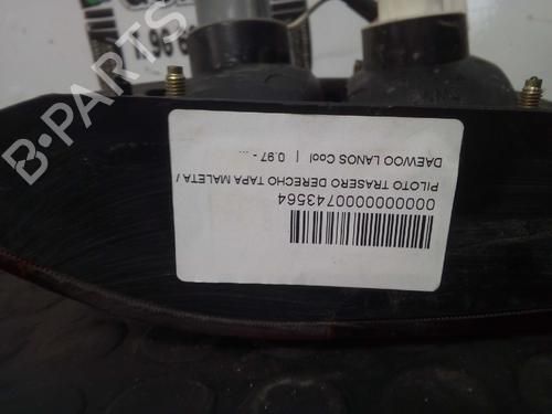 Used Right tailgate light DAEWOO LANOS (KLAT) 1.3 (75 hp) 12810381
